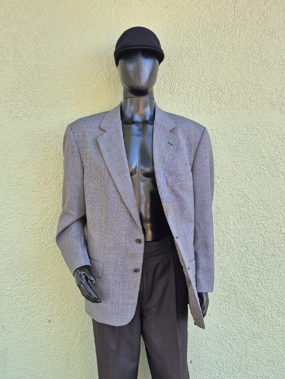 Tom Rich Collection (India) Men's Grey Wool Blend Luxury Sport Coat